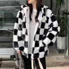 Checkerboard Fleece Jacket (various Designs)