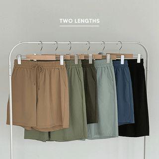 Drawstring-waist Shorts In 2 Lengths