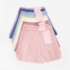 Lettering Inset Shorts Mini Pleat Skirt