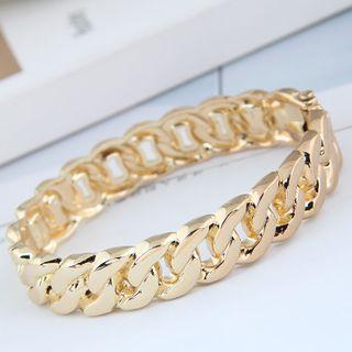 Alloy Chain Bangle Gold - One Size