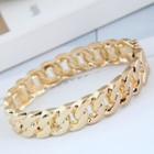 Alloy Chain Bangle Gold - One Size