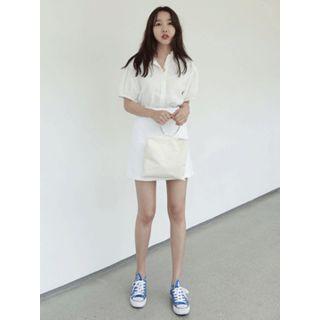 Pocket-detail Cotton Skirt
