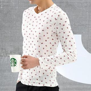 Skull Print Long-sleeve Top