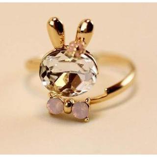 Gemstone Rabbit Ring