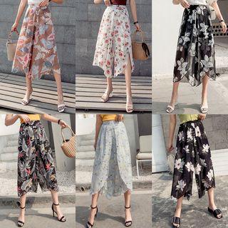 Print Chiffon Culottes