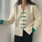 Frog-button Cardigan