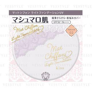 Kiss - Matte Chiffon Light Foundation Uv Spf 50+ Pa++++ (#02 Natural Skin Familiar Beige Color) 1 Pc