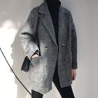 Double-breasted Coat Coat - Gray - One Size