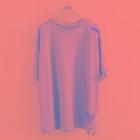 Distressed Embroidered Short-sleeve T-shirt
