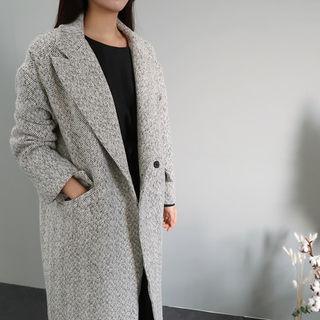 Long Herringbone Coat