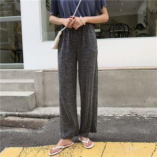 V-neck Wide-leg Pants