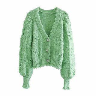 Pom Pom Detail Cardigan