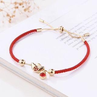 Alloy Ingots Red String Bracelet As Shown In Figure - One Size