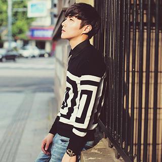 Contrast Color Sweater