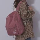 Planet Embroidered Fleece Backpack