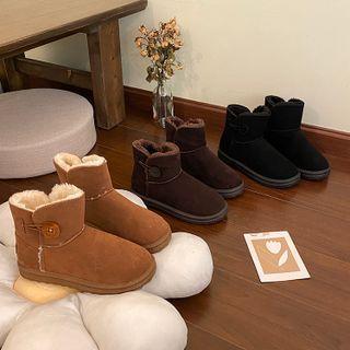 Fleece-line Short Snow Boots