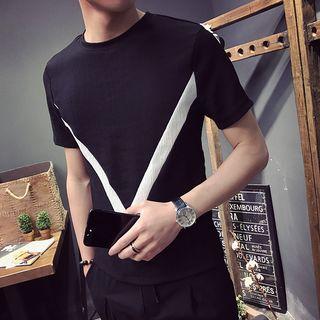 Set: Printed Short Sleeve T-shirt + Drawstring Jogger Pants