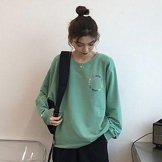 Lettering Pullover / Drawstring Cuff Cargo Pants