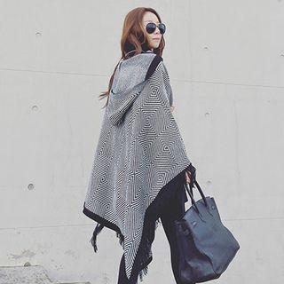 Patterned Fray Scarf