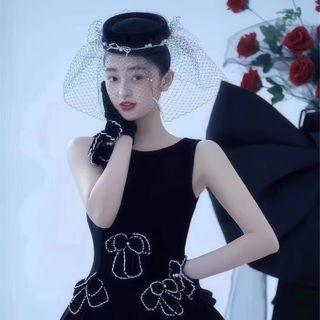 Mesh Fascinator Hat Black - One Size