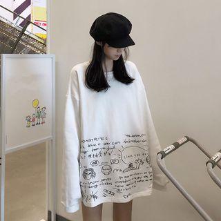Graffiti Print Pullovers