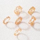 Set Of 6: Ring Set Of 6 - 21154 - Gold - One Size
