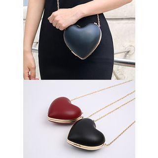 Chain-strap Heart Shoulder Bag