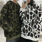 Couple Matching Leopard Print Hoodie