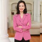 Single-breasted Blazer / Long-sleeve Shirt / Dress Pants