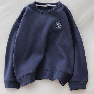 Long-sleeve Dog Print Sweatshirt
