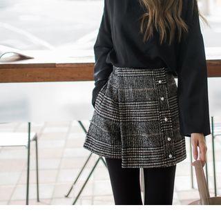 Houndstooth Wrap Shorts