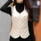 Plain Padded Cropped Vest