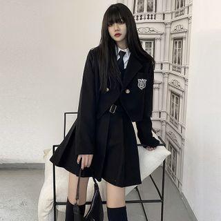 Double Breasted Cropped Blazer / Jumper Dress / Shirt