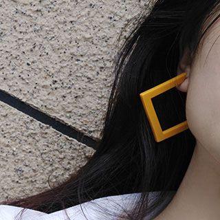 Acrylic Open Square Earring