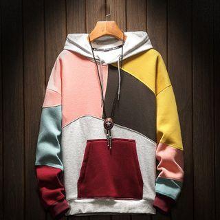 Fleece-lined Panel Hoodie