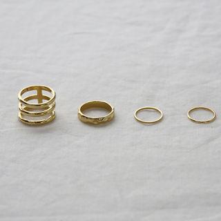 Tiered Stacking Ring Set Of 4