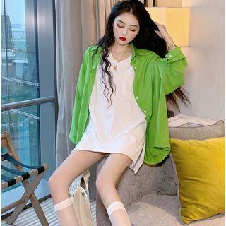 Loose-fit Plain T-shirt / Light Shirt