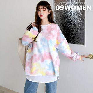 Plus Size Tie-dye Sweatshirt