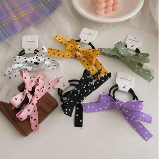 Set Of 2: Dot Print Bow Hair Clip