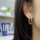 Bead Hoop Clip-on Earring 1 Pair - Clip-on Earrings - Gold - One Size