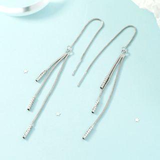 Threader Earring 1 Pair - Flower - One Size