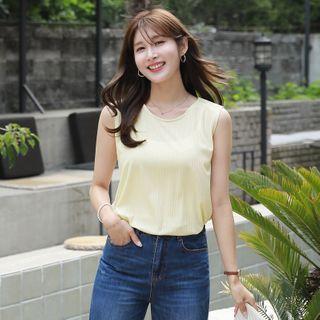 Round-neck Pastel Tank Top