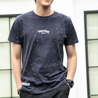 Short-sleeve Splash Print T-shirt