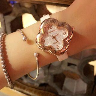 Four Leaf Clover Strap Watch