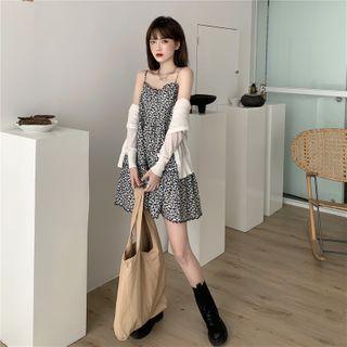 Cardigan / Spaghetti Strap Dress