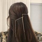 Rhinestone Fringe Hair Clip