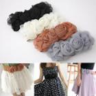 Elasticized Rosette Belt