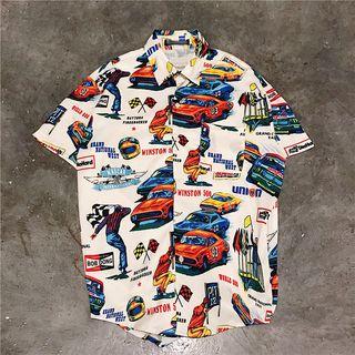 Racing Print Short-sleeve Shirt