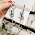 Alloy Rabbit Fringed Earring 1 Pair - As Shown In Figure - One Size