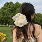 Flower Checker Hair Clip